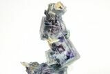 Cubic Fluorite Crystal Cluster with Phantoms - Yaogangxian Mine #215792-1